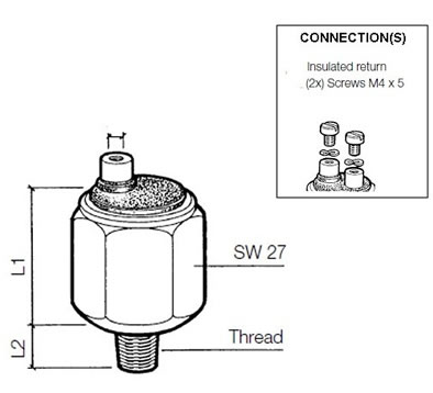 Pressure switch 0.50 Bar